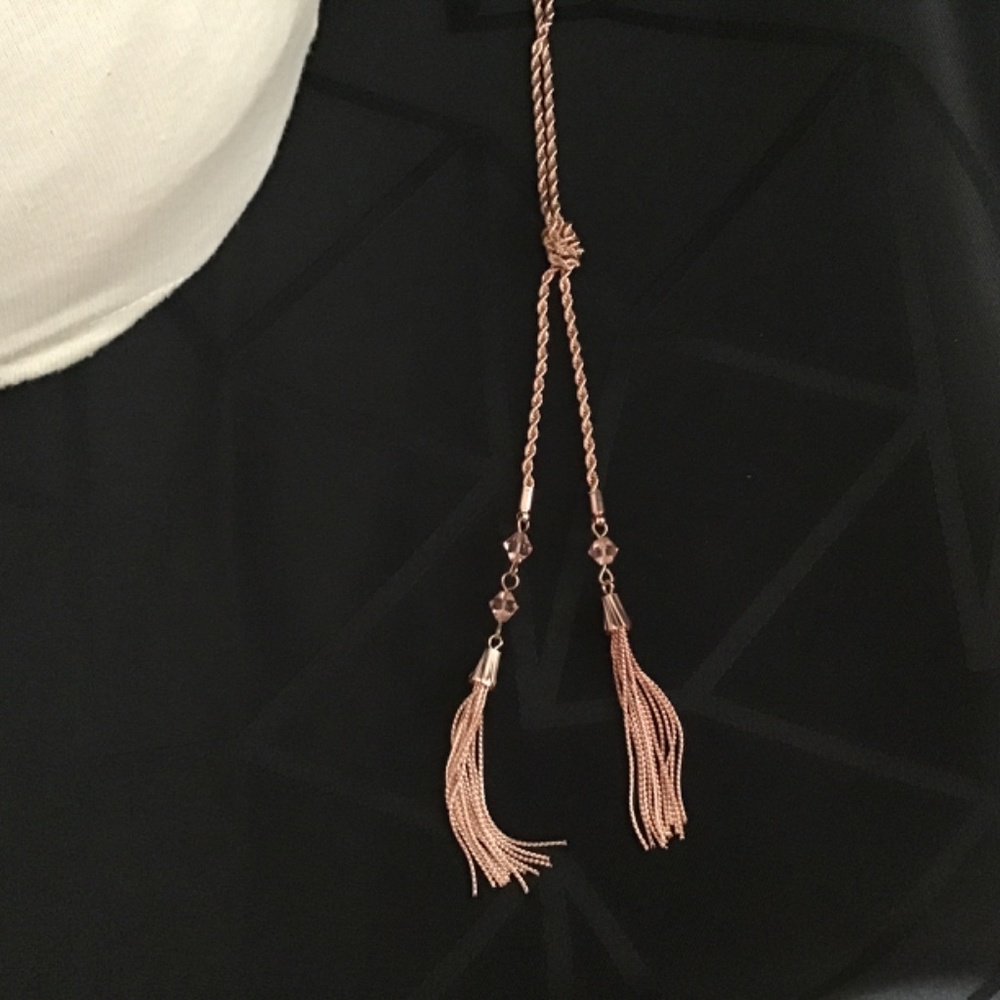 NWT Ricki’s necklace and earrings set, rose gold color - can be worn two ways - Picture 10 of 10